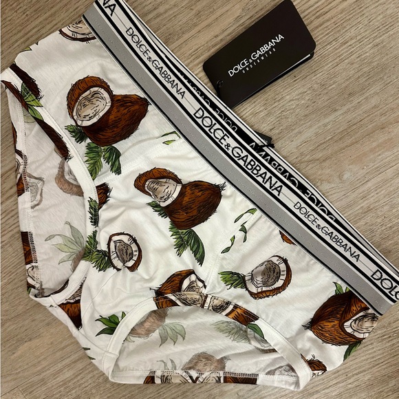 Dolce & Gabbana Tropical Print Boxer Briefs - Picture 1 of 4